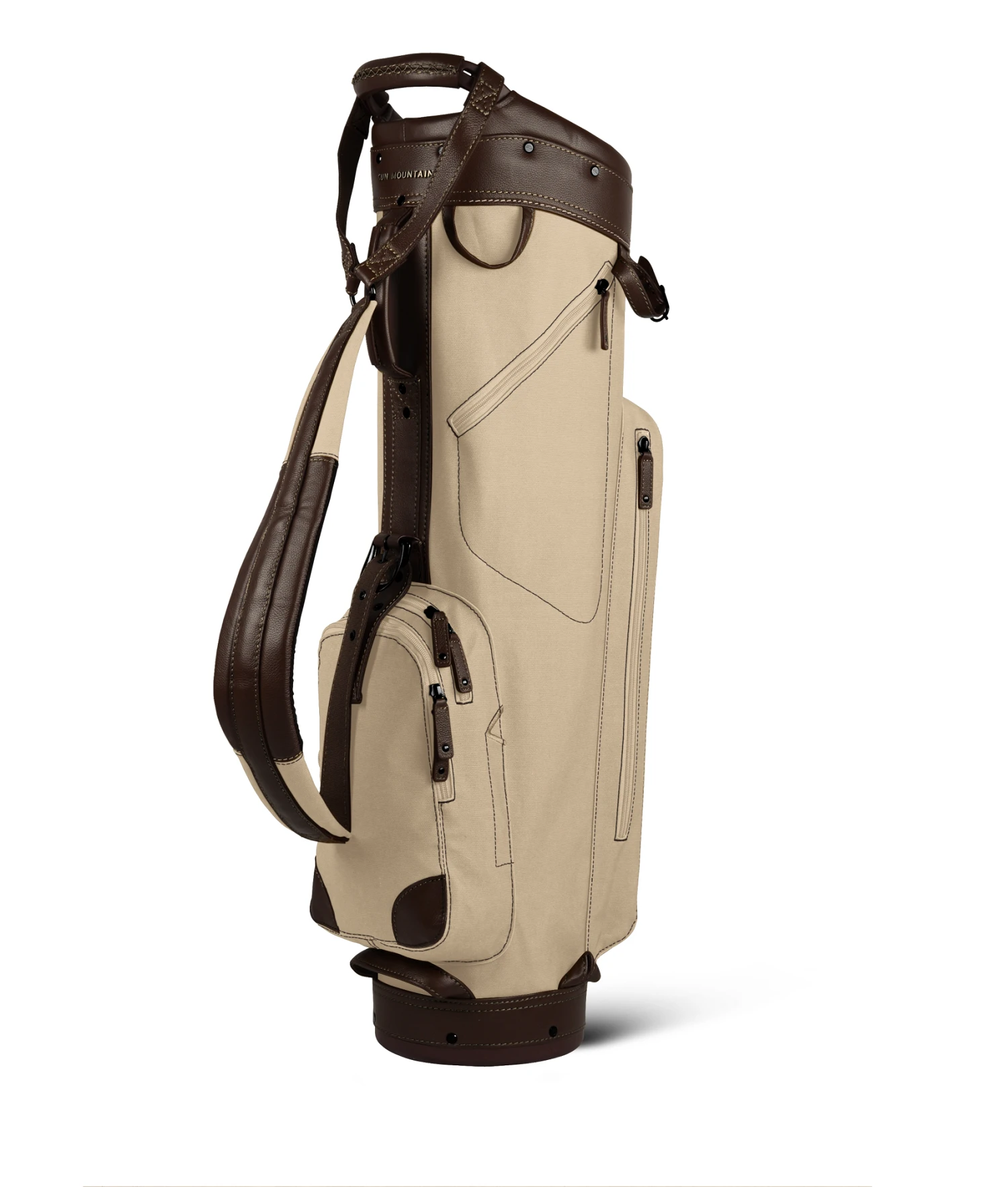 Sun Mountain Golf Canvas & Leather Cart Bag 3 Sun Mountain Golf Canvas & Leather Cart Bag - Image 3