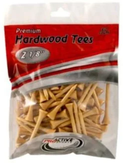 ProActive Premium Sports Hardwood Golf Tees 2.125" 80 Count