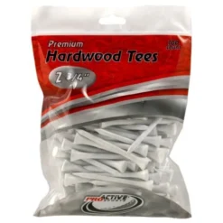 ProActive Premium Sports Hardwood Golf Tees 2.75" -Golf Sports Shop 2.75 White 100