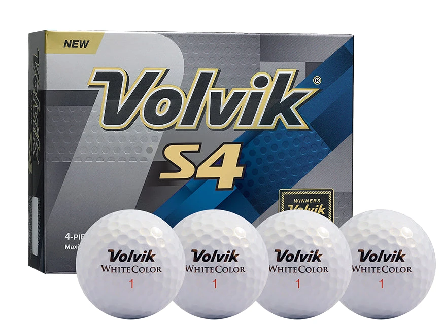 Volvik S4 Golf Balls - White 1 Volvik S4 Golf Balls - White