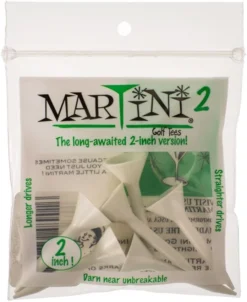 Martini Tees - 2" - 6 Pack -Golf Sports Shop 2inch White