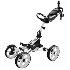 Clicgear Golf 4-Wheel Push Cart Model 8.0+ 16 Clicgear Golf 4-Wheel Push Cart Model 8.0+ -Golf Sports Shop 8.0 White Unfolded