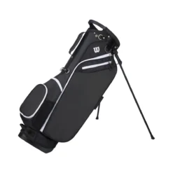 Wilson Staff "W" Carry Golf Bag -Golf Sports Shop 9fdc4028e8b0a43fadb858bea0f3c5832da25fcd WGB3309BL W CARRY BLACK v2