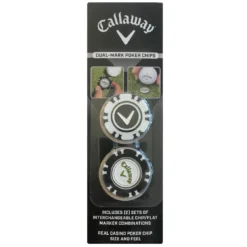 Callaway Golf Dual Ball Marker Poker Chips Set -Golf Sports Shop Accessories DualMarkPokerChips