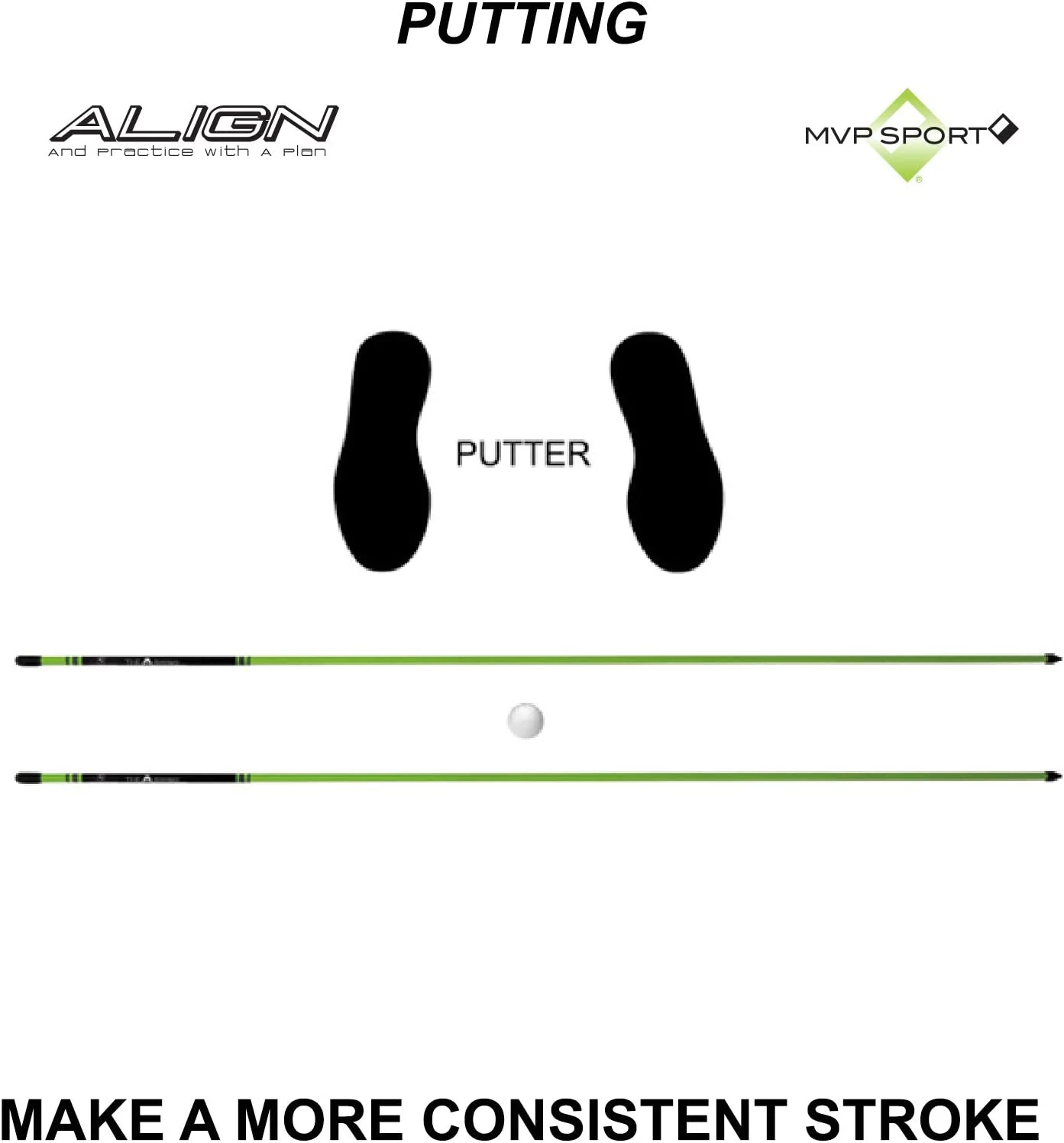 MVP Sport Golf Alignment Sticks 2-Pack 12 MVP Sport Golf Alignment Sticks 2-Pack - Image 12