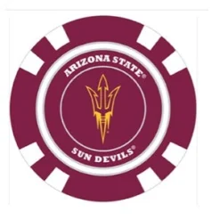 Team Golf NCAA Magnetic Poker Chip Ball Markers 14 Team Golf NCAA Magnetic Poker Chip Ball Markers -Golf Sports Shop ArizonaState1