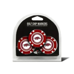 Team Golf NCAA Magnetic Poker Chip Ball Markers 16 Team Golf NCAA Magnetic Poker Chip Ball Markers -Golf Sports Shop Arkansas 3 Pack