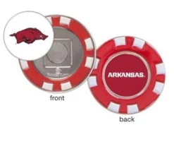 WinCraft Team Effort Arkansas Razorbacks Magnetic Poker Chip Ball Marker