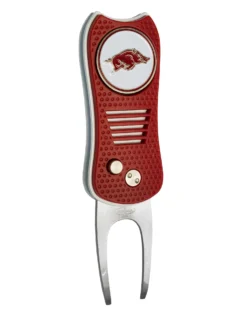 Team Golf Retractable Switchblade Switchfix Divot Tool Ball Marker - NCAA -Golf Sports Shop Arkansas Razorbacks Switchfix 44448 104