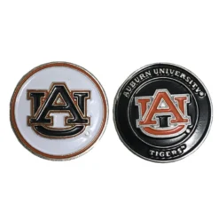 NCAA Double Sided Collegiate Golf Ball Marker Coins -Golf Sports Shop Auburn1
