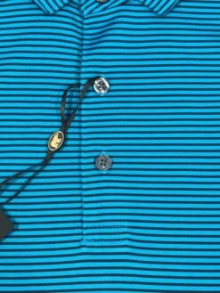 Callaway Jack Nicklaus Black Label By Perry Ellis Feeder Stripe Polo Shirts -Golf Sports Shop BlackLabelPolo FeederStripe BlueJewel1 scaled