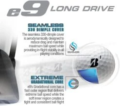 Bridgestone E9 Long Drive Golf Balls 8 Bridgestone E9 Long Drive Golf Balls -Golf Sports Shop Bridgestonee9LongDrive 3