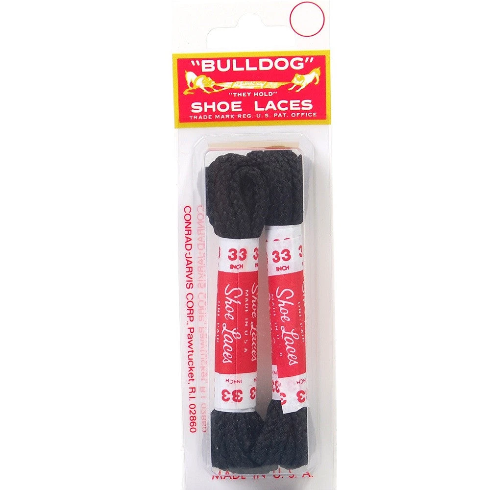 BullDog Shoe Laces (33" Black, Braided) 1 BullDog Shoe Laces (33" Black, Braided)