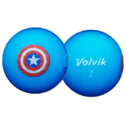 Volvik Marvel Avengers 5 Golf Balls Character Pack -Golf Sports Shop CaptainAmericaBallBlur