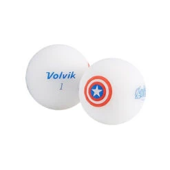 Volvik Marvel Character Golf Ball 4 Pack -Golf Sports Shop Captain America Ball