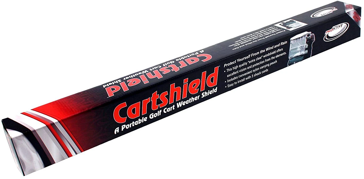 ProActive Sports CartShield Clear Portable Golf Cart Windshield 1 ProActive Sports CartShield Clear Portable Golf Cart Windshield