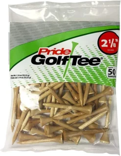 Pride Sports Wood Golf Tees - 2.125" -Golf Sports Shop ClassicWoodTee2.12550countNaturalWood 0