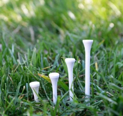 Pride Sports Wood Golf Tees - 2.125" -Golf Sports Shop Classic Wood Tee 2.125 125 count White 2