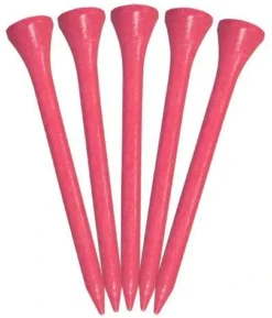 Pride Sports Wood Golf Tees 2.75 X 100 Count -Golf Sports Shop Classic Wood Tee 2.75 100 count Citrus Pink