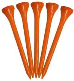 Pride Sports Wood Golf Tees 2.75 X 100 Count -Golf Sports Shop Classic Wood Tee 2.75 100 count Orange