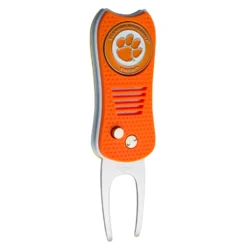 Team Golf Retractable Switchblade Switchfix Divot Tool Ball Marker - NCAA -Golf Sports Shop Clemson 5761ef9e 0434 49d5 a3ed d47461481b72