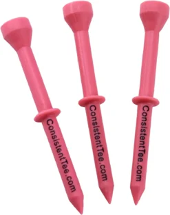 Consistent Tee Golf Tees 10 Pack - 3.25" 17 Consistent Tee Golf Tees 10 Pack - 3.25" -Golf Sports Shop ConsistentTees Pink2