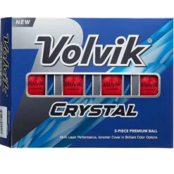 Volvik Crystal Focus Colored Golf Balls -Golf Sports Shop CrystalFocus2022 RubyRed