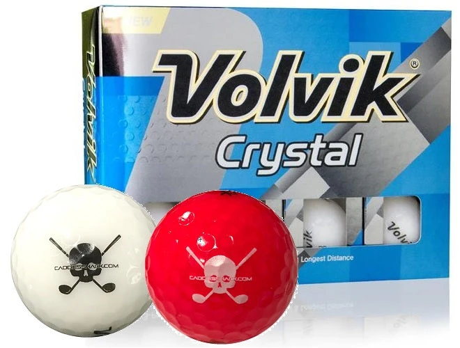 CaddiesShack Custom Jolly Rogers Skull & Crossbones Volvik Crystal Golf Balls 1 CaddiesShack Custom Jolly Rogers Skull & Crossbones Volvik Crystal Golf Balls