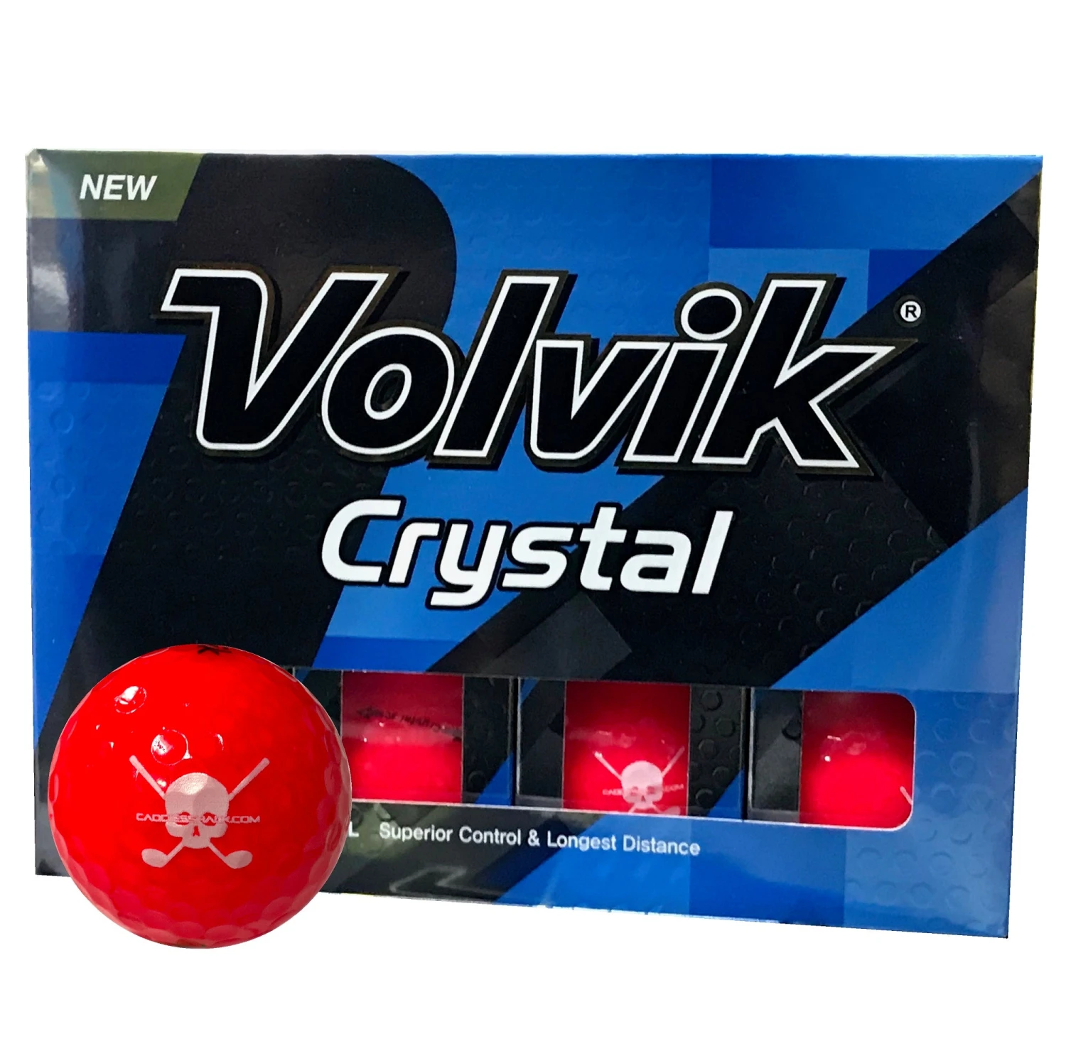 CaddiesShack Custom Jolly Rogers Skull & Crossbones Volvik Crystal Golf Balls 2 CaddiesShack Custom Jolly Rogers Skull & Crossbones Volvik Crystal Golf Balls - Image 2