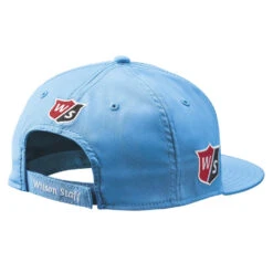 Wilson Staff Golf Flat Brim Tour Caps - Assorted Colors -Golf Sports Shop Flat Brim Blue 2