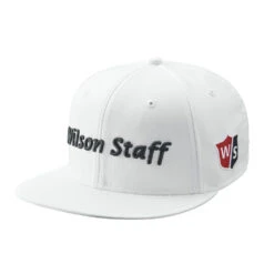 Wilson Staff Golf Flat Brim Tour Caps - Assorted Colors -Golf Sports Shop Flat Brim White 1