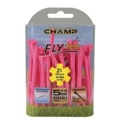 Champ Fly Tees 2.75" Plastic Golf Tees -Golf Sports Shop Flytee 2.75 pink
