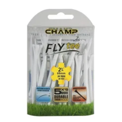Champ Fly Tees 2.75" Plastic Golf Tees -Golf Sports Shop Flytee 2.75 white