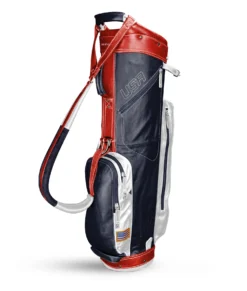 Sun Mountain Golf Leather Cart Bag -Golf Sports Shop G823519LeatherCartNavy White Red