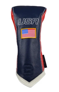 Sun Mountain Golf Leather Head Covers 28 Sun Mountain Golf Leather Head Covers -Golf Sports Shop G823786Navy Red WhiteChevron3