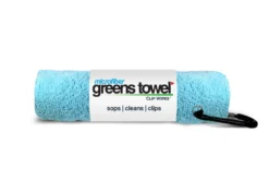 Clip Wipes Microfiber Golf Greens Towel -Golf Sports Shop Greens Towels Caibbean Blue