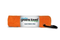 Clip Wipes Microfiber Golf Greens Towel -Golf Sports Shop Greens Towels Orange Crush