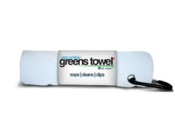 Clip Wipes Microfiber Golf Greens Towel -Golf Sports Shop Greens Towels Pure White