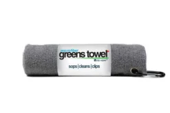Clip Wipes Microfiber Golf Greens Towel -Golf Sports Shop Greens Towels Sterling Silver
