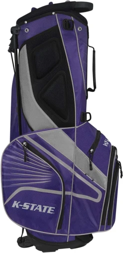 NCAA Collegiate The Gridiron III Team Effort Stand Bag -Golf Sports Shop Gridiron III Stand Bag Kansas State 2