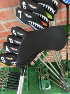 Shark Bite Neoprene Iron Head Covers Set -Golf Sports Shop IMG 2813 scaled