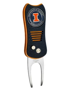 Team Golf Retractable Switchblade Switchfix Divot Tool Ball Marker - NCAA -Golf Sports Shop Illinois Illini Switchfix 44448 117