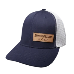 Bridgestone Leather Patch Hat -Golf Sports Shop Image 3 IMG 4860