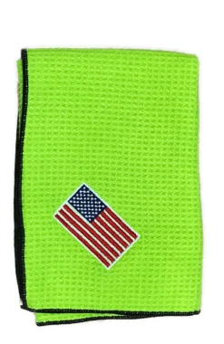 Joseph Elliott USA Embroidered Flag 18" X 18" Micro Fiber Towels -Golf Sports Shop JE1