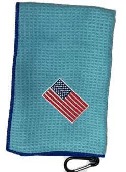 Joseph Elliott USA Embroidered Flag 18" X 18" Micro Fiber Towels -Golf Sports Shop JE14 scaled