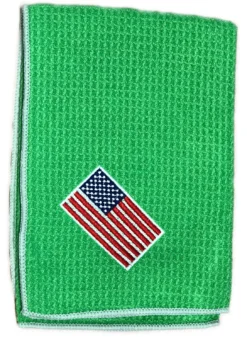 Joseph Elliott USA Embroidered Flag 18" X 18" Micro Fiber Towels -Golf Sports Shop JE2