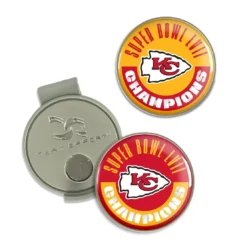 Team Effort Hat Clip & Ball Markers -Golf Sports Shop KCChiefsSBHatClip