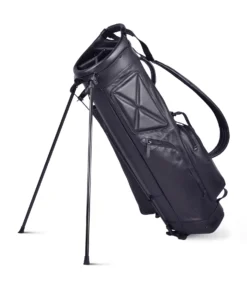 Sun Mountain Golf Leather Carry Stand Bag -Golf Sports Shop LeatherStandBlackAltShot