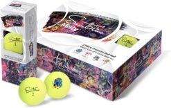 Saintnine Misty Premium Matte Golf Balls -Golf Sports Shop MistyMatteYellow0