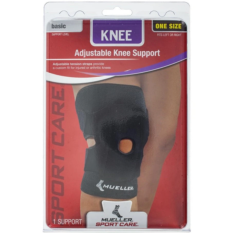 Mueller Sport Care Adjustable Basic Knee Support Brace 1 Mueller Sport Care Adjustable Basic Knee Support Brace